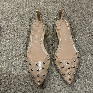 Gianni bindi clear studded flats brand new.